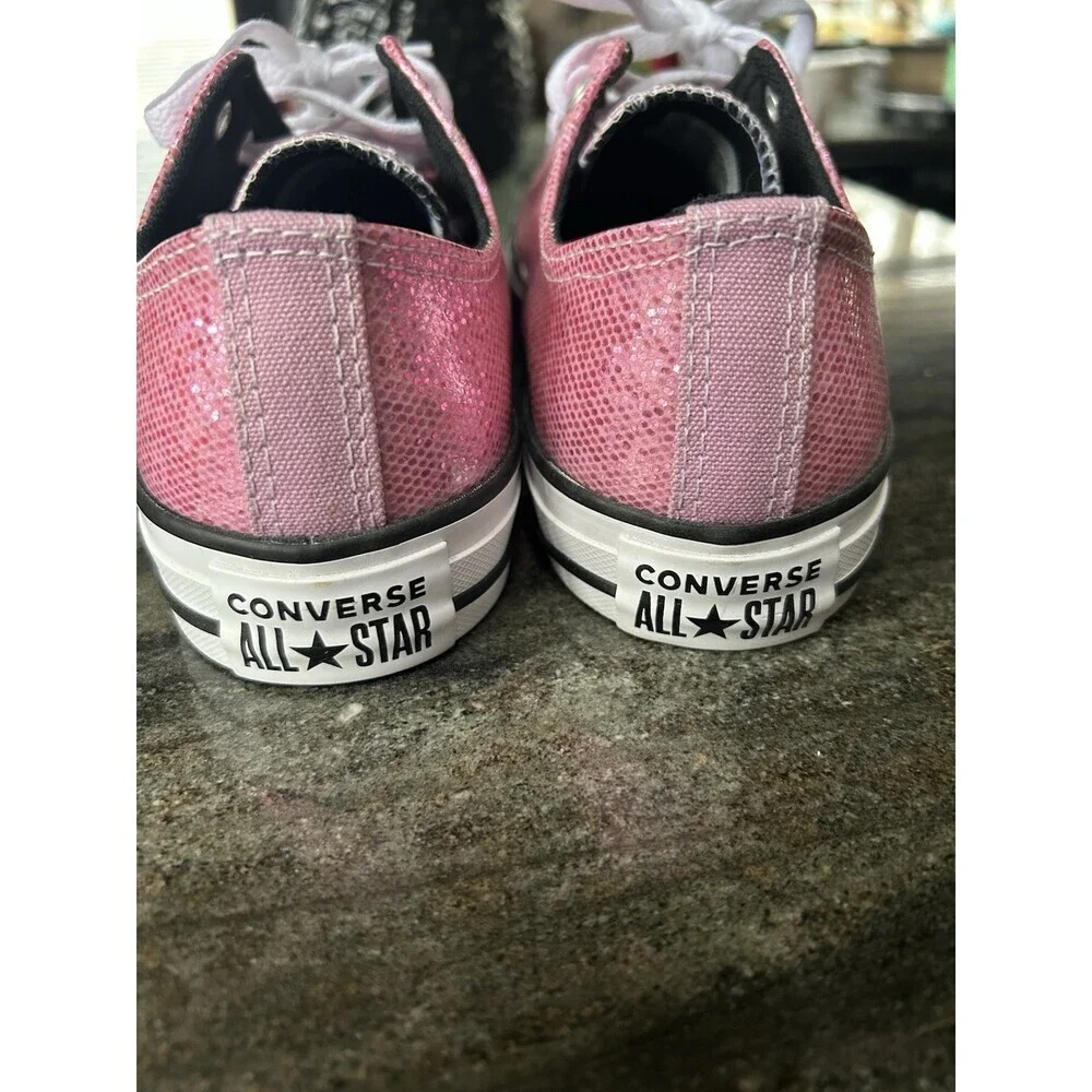 CONVERSE ALL STARS~PINK Sparkle Sz 6 Youth Women’s 7.5/ 8